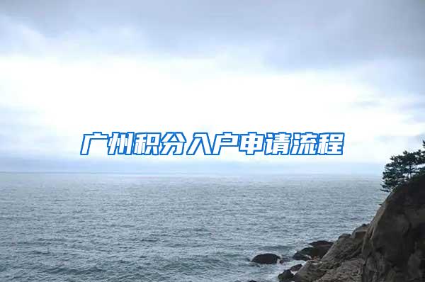 广州积分入户申请流程