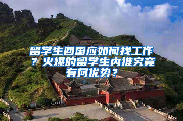 留学生回国应如何找工作？火爆的留学生内推究竟有何优势？
