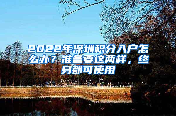 2022年深圳积分入户怎么办？准备要这两样，终身都可使用