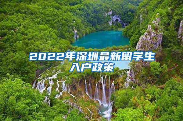 2022年深圳最新留学生入户政策