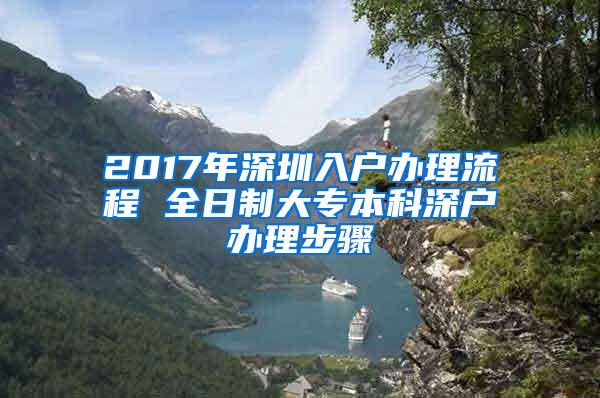 2017年深圳入户办理流程 全日制大专本科深户办理步骤