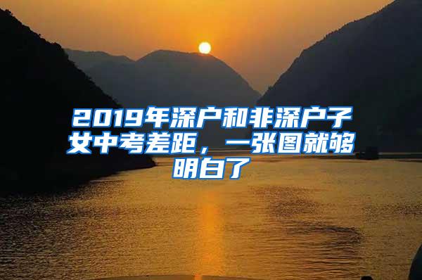 2019年深户和非深户子女中考差距，一张图就够明白了