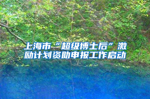 上海市“超级博士后”激励计划资助申报工作启动