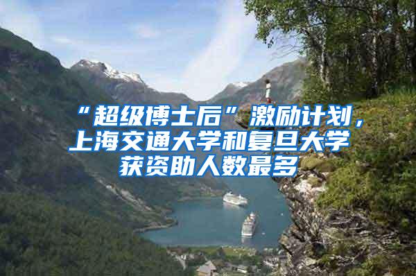 “超级博士后”激励计划，上海交通大学和复旦大学获资助人数最多