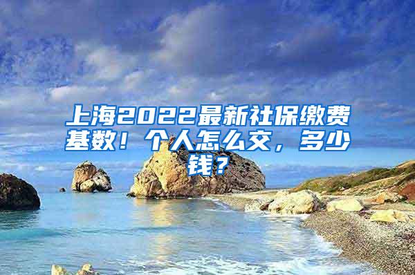 上海2022最新社保缴费基数！个人怎么交，多少钱？