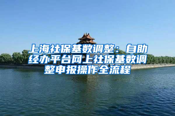 上海社保基数调整：自助经办平台网上社保基数调整申报操作全流程