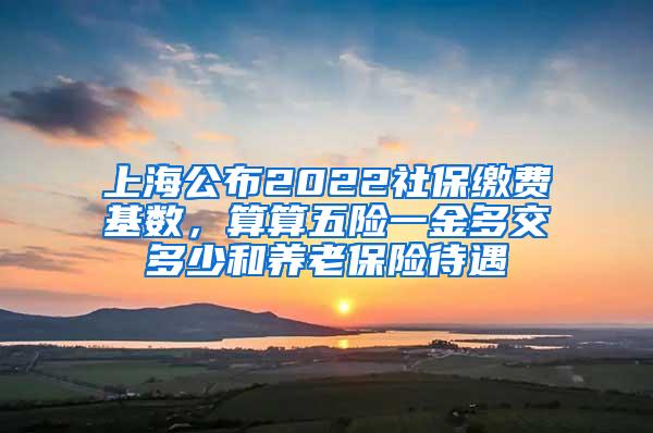 上海公布2022社保缴费基数，算算五险一金多交多少和养老保险待遇