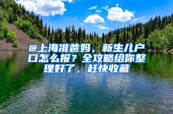 @上海准爸妈，新生儿户口怎么报？全攻略给你整理好了，赶快收藏