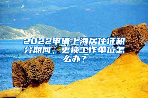 2022申请上海居住证积分期间，更换工作单位怎么办？