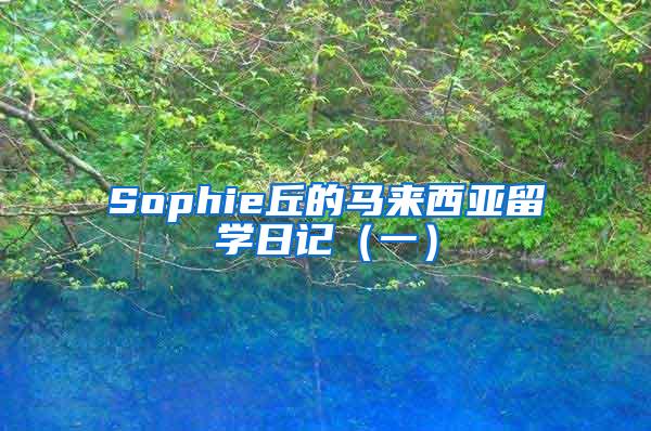 Sophie丘的马来西亚留学日记（一）