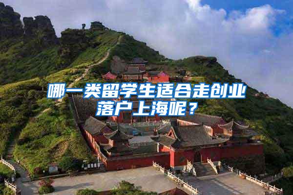 哪一类留学生适合走创业落户上海呢？