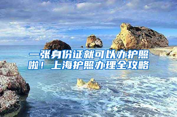 一张身份证就可以办护照啦！上海护照办理全攻略