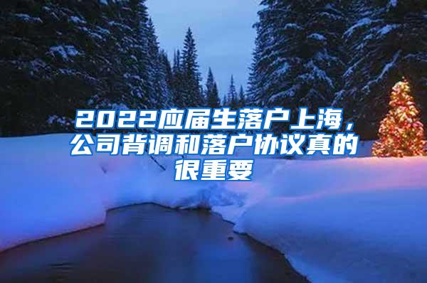 2022应届生落户上海，公司背调和落户协议真的很重要