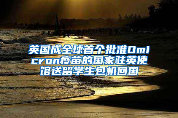 英国成全球首个批准Omicron疫苗的国家驻英使馆送留学生包机回国