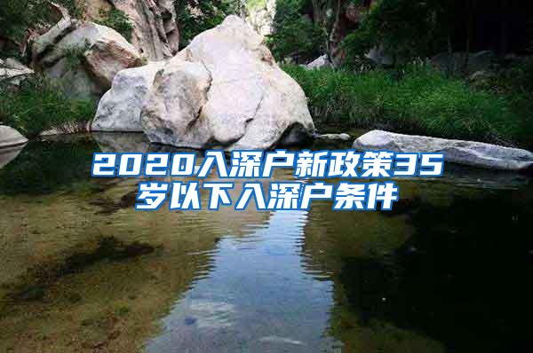 2020入深户新政策35岁以下入深户条件