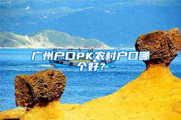 广州户口PK农村户口哪个好？