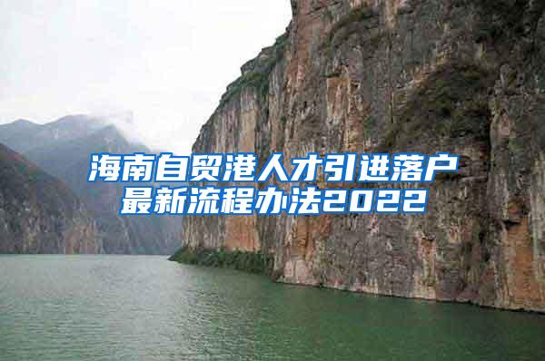 海南自贸港人才引进落户最新流程办法2022