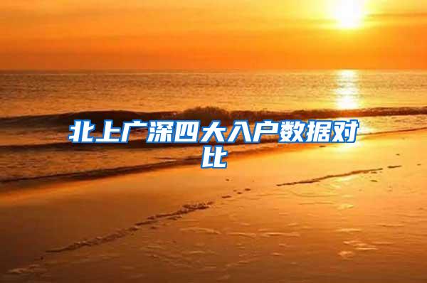 北上广深四大入户数据对比