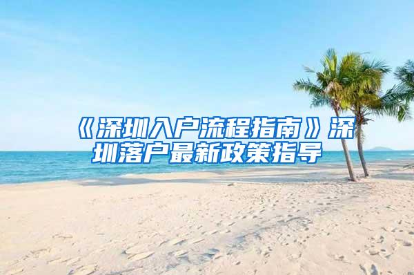 《深圳入户流程指南》深圳落户最新政策指导