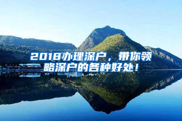 2018办理深户，带你领略深户的各种好处！