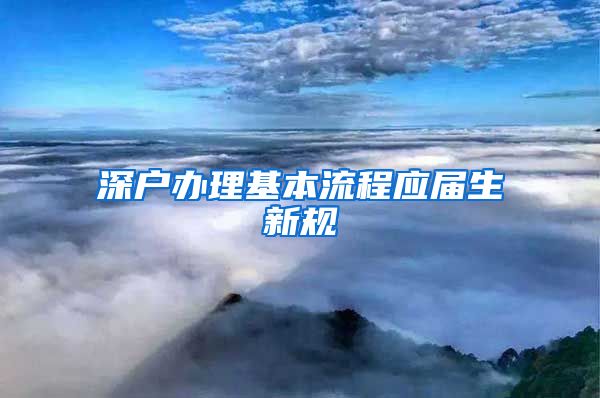深户办理基本流程应届生新规