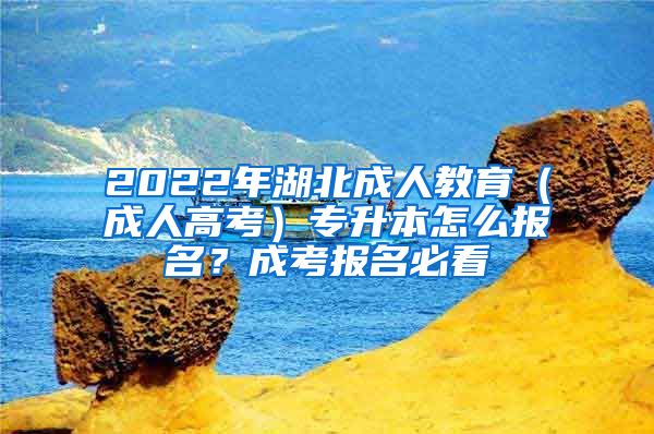 2022年湖北成人教育（成人高考）专升本怎么报名？成考报名必看