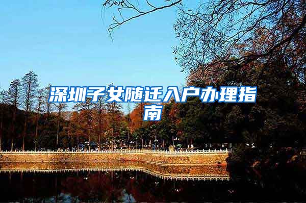深圳子女随迁入户办理指南