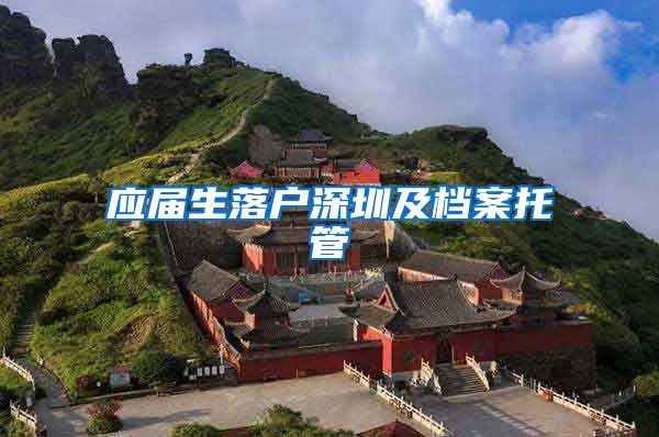 应届生落户深圳及档案托管