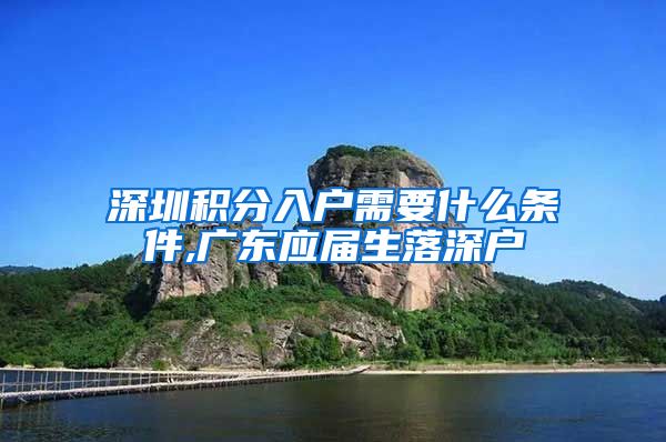 深圳积分入户需要什么条件,广东应届生落深户