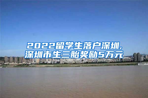2022留学生落户深圳,深圳市生三胎奖励5万元