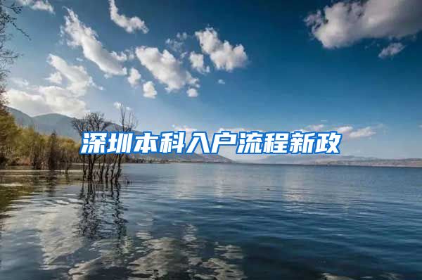 深圳本科入户流程新政