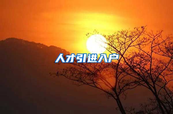 人才引进入户