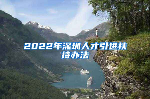 2022年深圳人才引进扶持办法