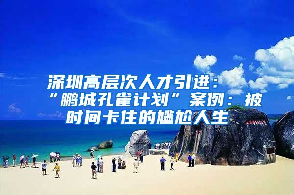 深圳高层次人才引进：“鹏城孔雀计划”案例：被时间卡住的尴尬人生