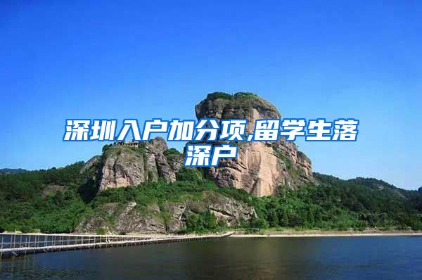 深圳入户加分项,留学生落深户