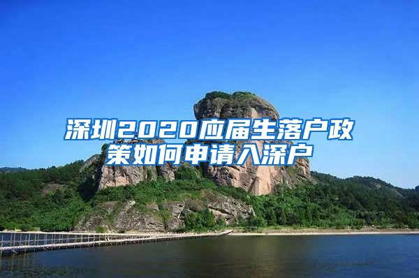 深圳2020应届生落户政策如何申请入深户