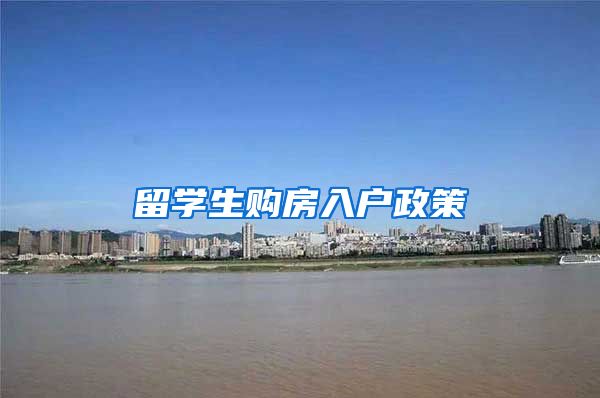 留学生购房入户政策