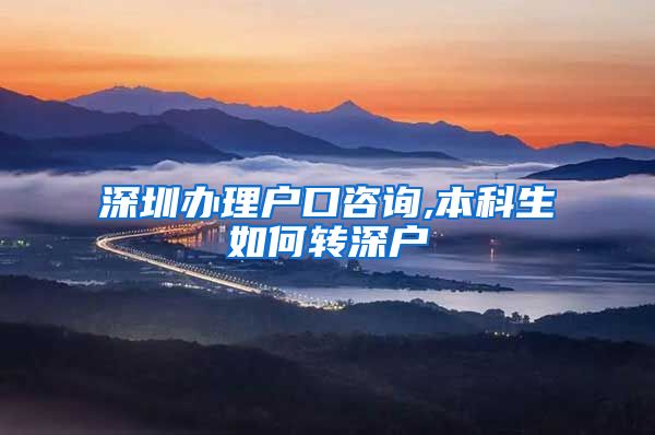 深圳办理户口咨询,本科生如何转深户