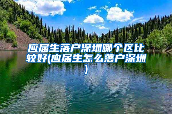 应届生落户深圳哪个区比较好(应届生怎么落户深圳)
