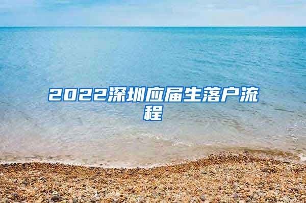 2022深圳应届生落户流程