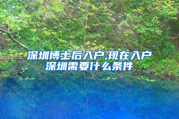 深圳博士后入户,现在入户深圳需要什么条件