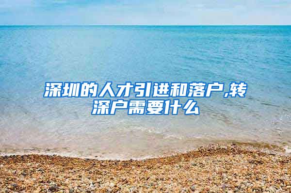 深圳的人才引进和落户,转深户需要什么
