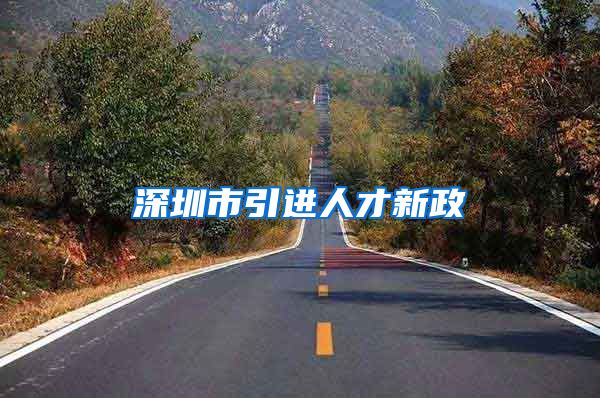 深圳市引进人才新政