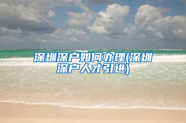 深圳深户如何办理(深圳深户人才引进)