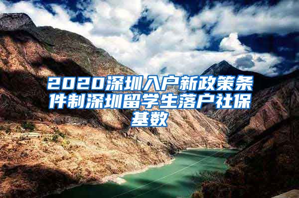 2020深圳入户新政策条件制深圳留学生落户社保基数
