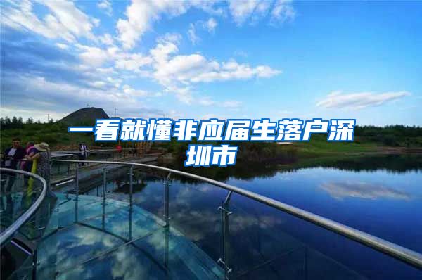 一看就懂非应届生落户深圳市