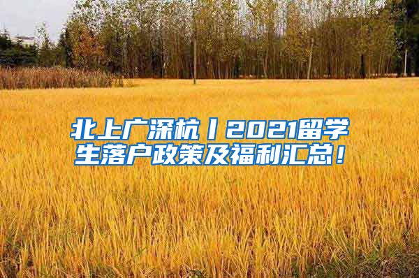北上广深杭丨2021留学生落户政策及福利汇总！