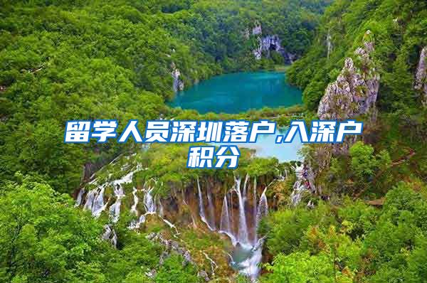 留学人员深圳落户,入深户积分