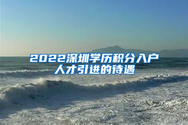 2022深圳学历积分入户人才引进的待遇