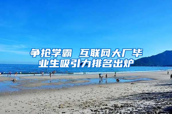 争抢学霸 互联网大厂毕业生吸引力排名出炉
